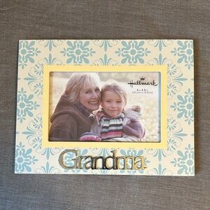 Hallmark Cream and Blue Floral Grandma Frame